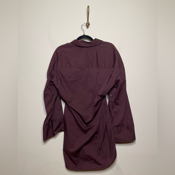 STAUD Cindy Dress in Merlot - Picture 5 of 6
